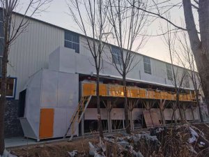 10萬風量催化燃燒設備發往山東用于噴漆房廢氣治理